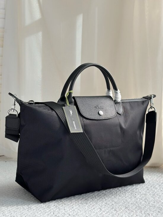 Longchamp Handbags - Longchamp Le Pliage Energy Black Duffle Travel Bag